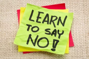 The skill of saying no 